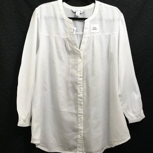 Old Navy White Tunic Shirt